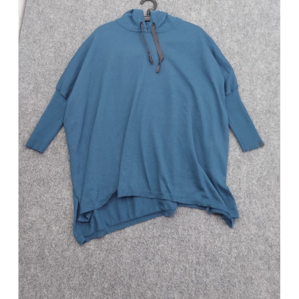 Mersea Catalina‎ Sweater Hoodie Womens One Size Blue Tunic Boxy Travel Relaxed